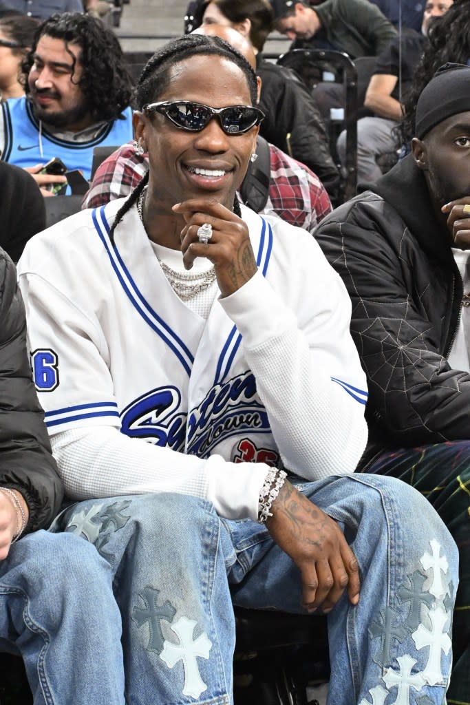 That same day, Jenner’s ex Travis Scott hit the Coachella stage. Getty Images
