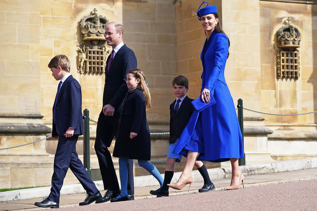 Yui Mok/WPA Pool/Getty Prince William and Kate Middleton attend Easter church on April 9, 2023