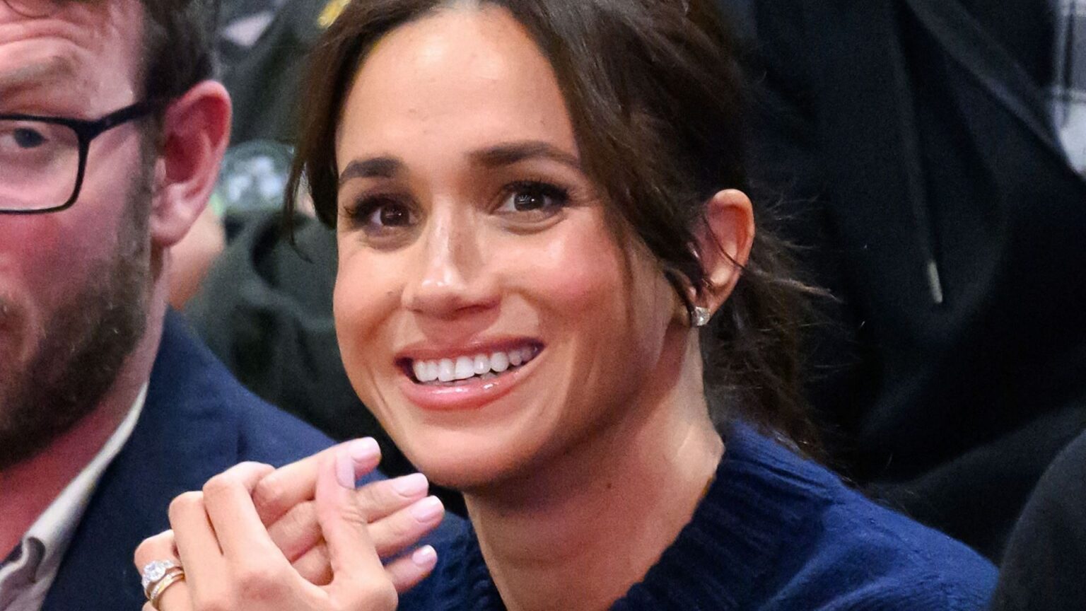 Meghan, Duchess of Sussex, attends the wheelchair basketball game during day one of the 2025 Invictus Games at the Vancouver Convention Centre on February 09, 2025, in Vancouver, British Columbia. (Image via Getty/Karwai Tang)