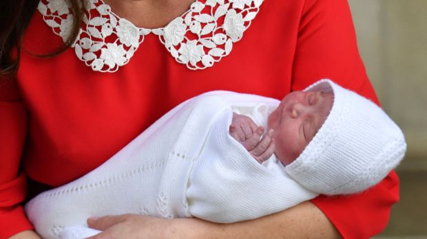 Britain's Prince William and Kate, Duchess of Cambridge with their...