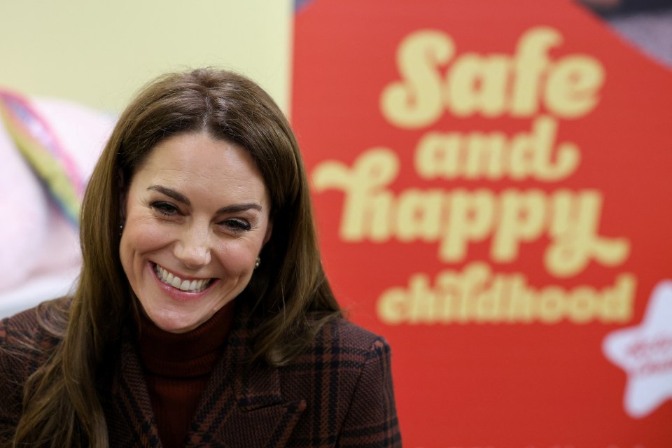 Catherine, Princess of Wales, smiling.
