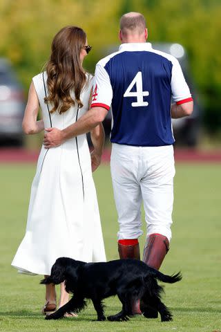 <p>Max Mumby/Indigo/Getty</p> Catherine, Duchess of Cambridge and Prince William, Duke of Cambridge, with their dog 'Orla', attend the Out-Sourcing Inc. Royal Charity Polo Cup at Guards Polo Club, Flemish Farm on July 6, 2022 in Windsor, England.