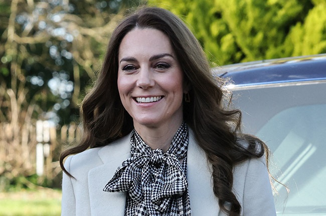Britain's Catherine, Princess of Wales, arrives to visit Ty Hafan, a children's hospice based in Sully, near Cardiff, which supports families in Wales, on 30 January 2025. (Richard Pohle/Pool/AFP)