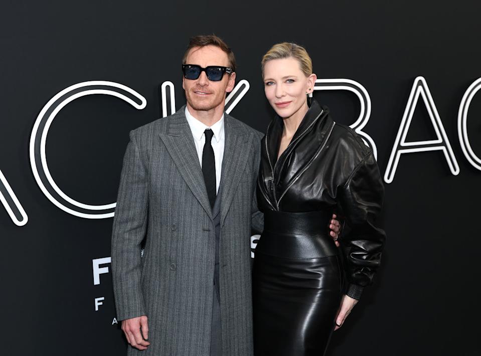 NEW YORK, NEW YORK - MARCH 09: Michael Fassbender and Cate Blanchett attend Focus Features' "Black Bag" New York Premiere at AMC Lincoln Square Theater on March 09, 2025 in New York City. (Photo by Dimitrios Kambouris/Getty Images)<p><a href="https://www.gettyimages.com/detail/2204219081" rel="nofollow noopener" target="_blank" data-ylk="slk:Dimitrios Kambouris&sol;Getty Images;elm:context_link;itc:0;sec:content-canvas" class="link ">Dimitrios Kambouris&sol;Getty Images</a></p>