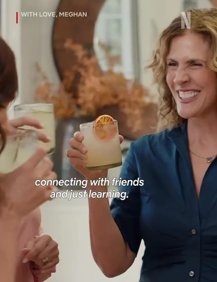 Meghan Markle with friends, connecting and learning.