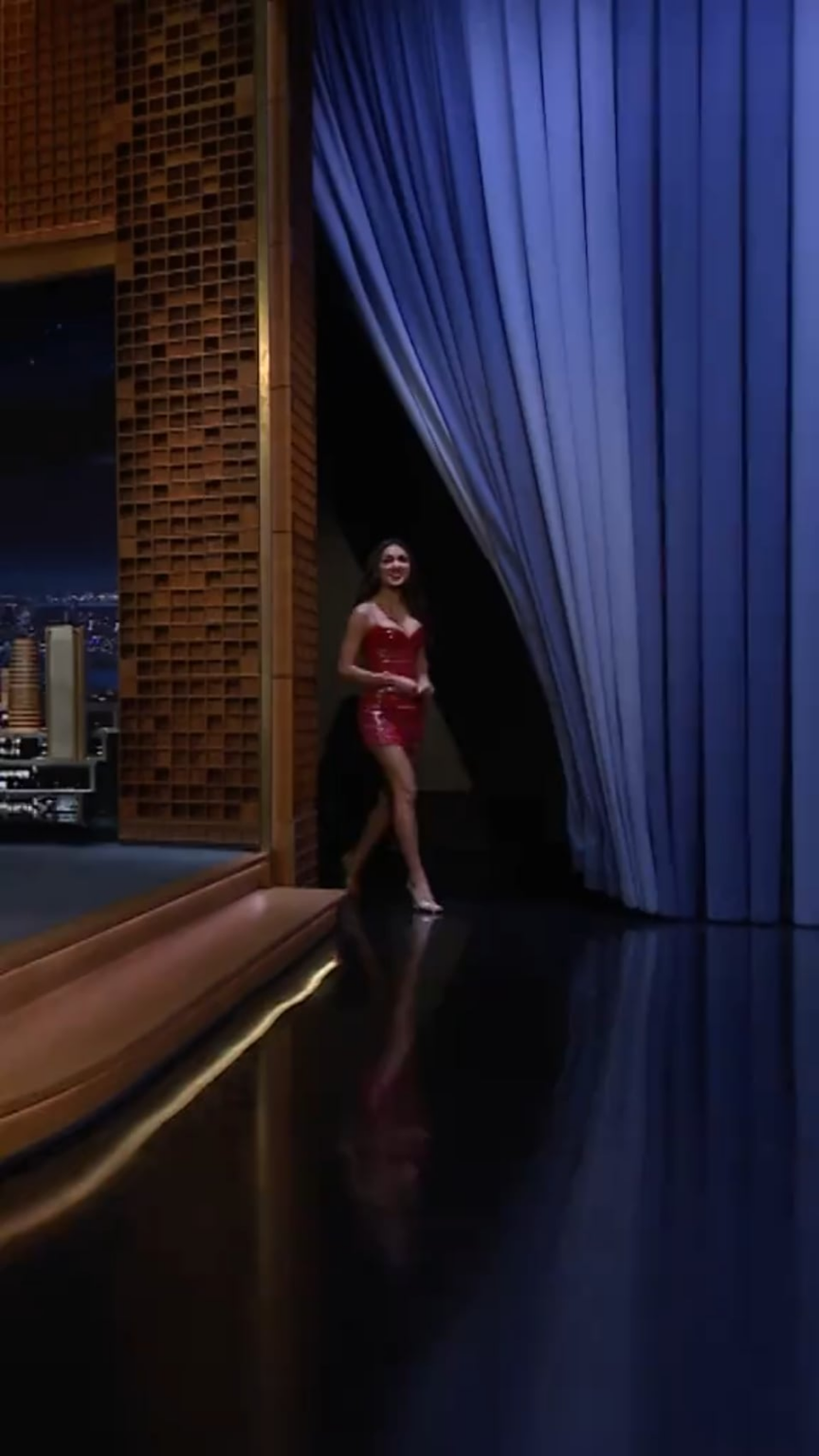 Olivia Rodrigo appearing on The Tonight Show Starring Jimmy Fallon 10/29/24