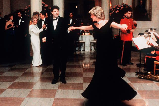 corbis/Getty Images Princess Diana dances with actor John Travolta at the White House in 1985