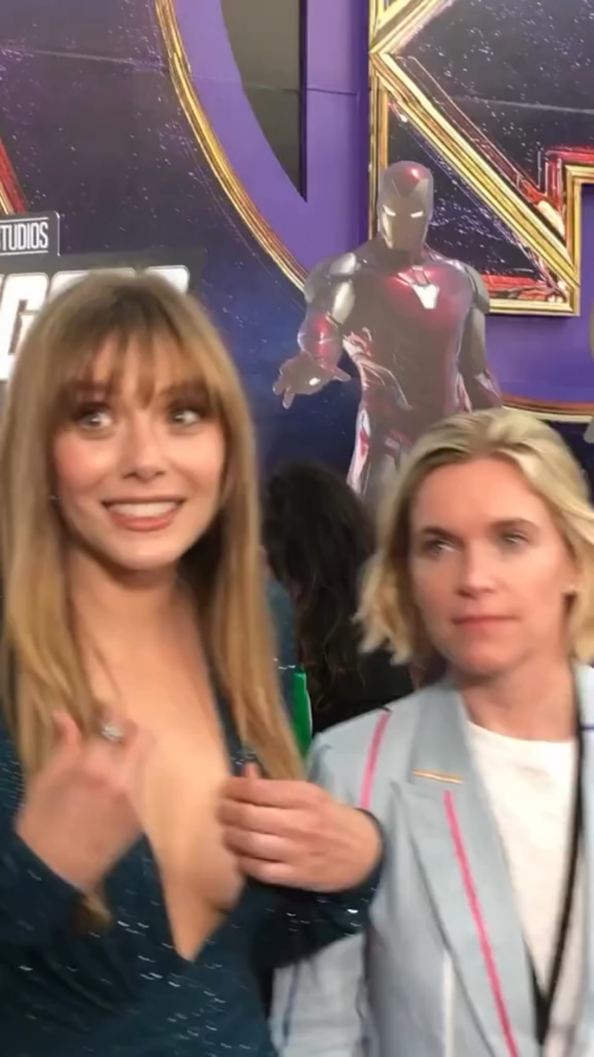 Elizabeth Olsen attending the Avengers Endgame Premiere in Los Angeles 4/22/19