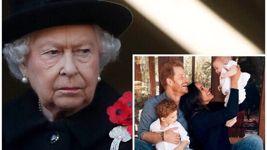 Queen Elizabeth was disappointed, according to Nicholl, that Harry and Meghan did not bring their kids for sleep over at Balmoral in August.(AP)