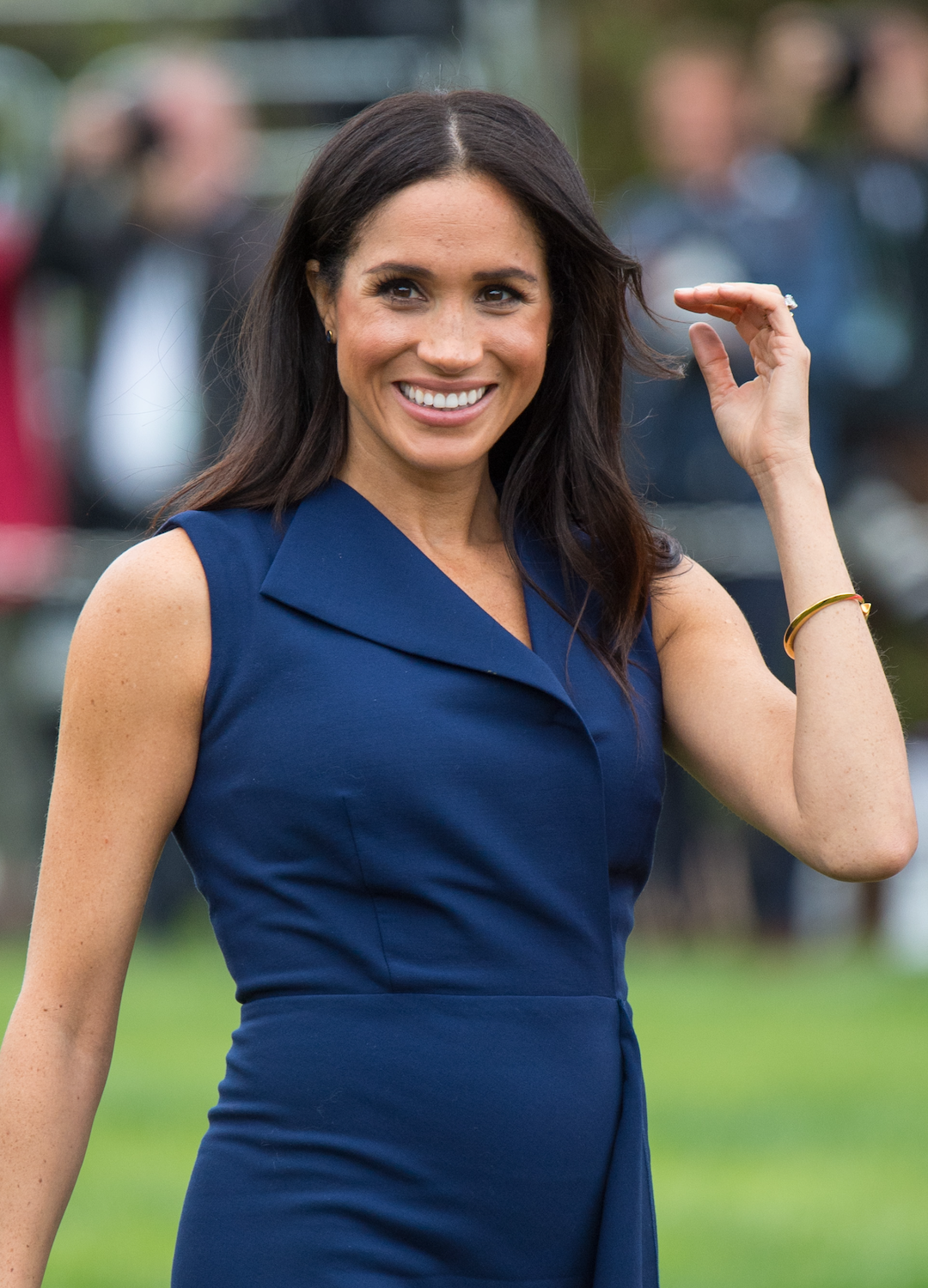 Meghan, Duchess of Sussex attends a reception at Government House on October 18, 2018 in Melbourne, Australia. The Duke and Duchess of Sussex are on their official 16-day Autumn tour visiting cities in Australia, Fiji, Tonga and New Zealand