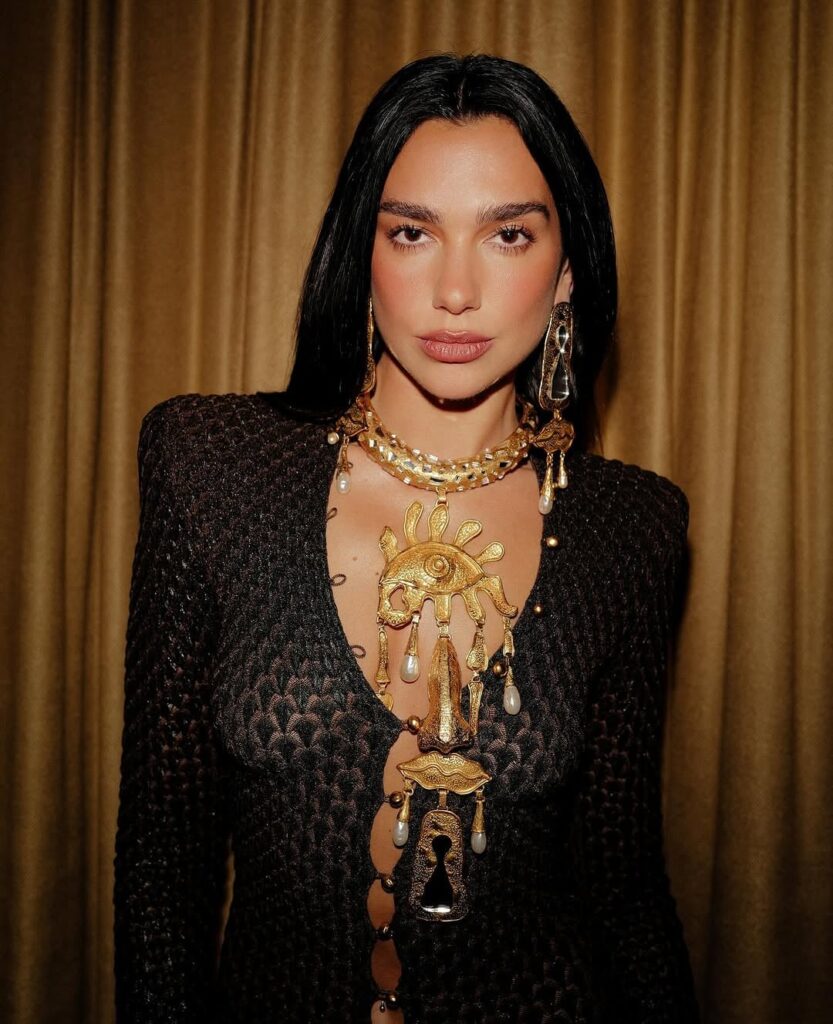 Dua Lipa Wears Schiaparelli at Chaplinat the 50th Gala April 29, 2025