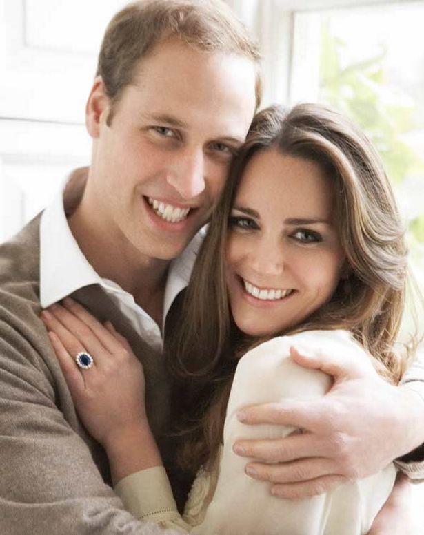 Royal Engagement Portrait of Prince William and Kate Middleton