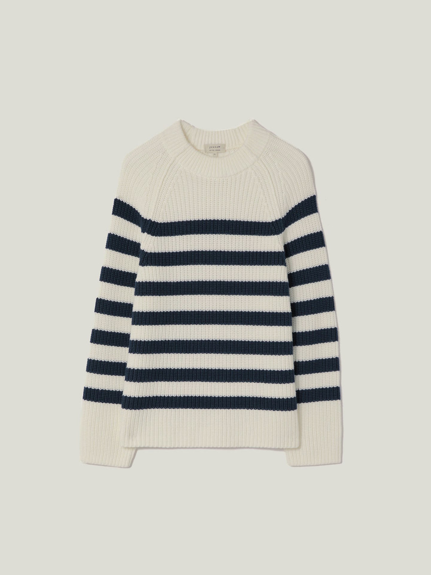 Jigsaw Cotton-Blend Stripe Jumper