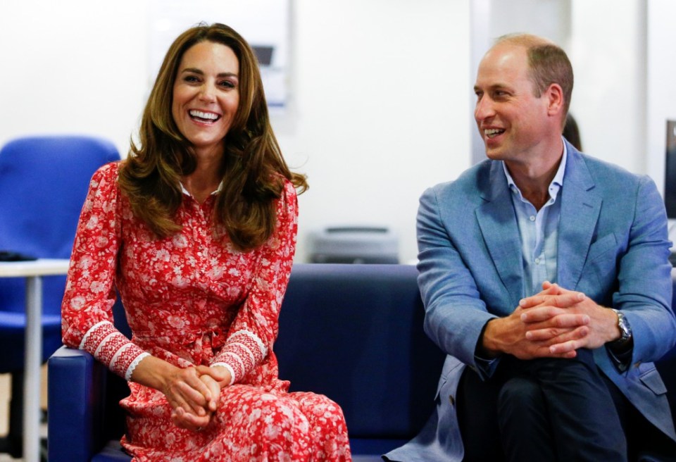 Britain's Prince William and Catherine, Duchess of Cambridge speak to people looking for work at the London Bridge Jobcentre, in London, Britain, September 15, 2020. REUTERS/Henry Nicholls /Pool