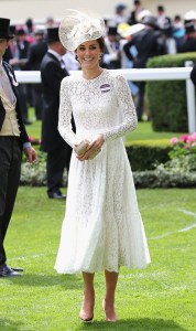 ASCOT, ENGLAND - JUNE 15: Catherine, Duchess of Cambridge attends the second day of Royal Ascot at Ascot Racecourse on June 15, 2016 in Ascot, England. (Photo by Chris Jackson/Getty Images)