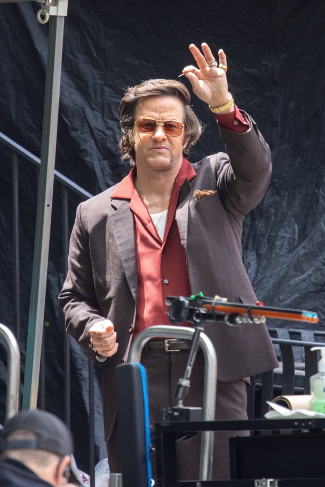 Mark Wahlberg filming "By Any Means" in Atlanta, GA.