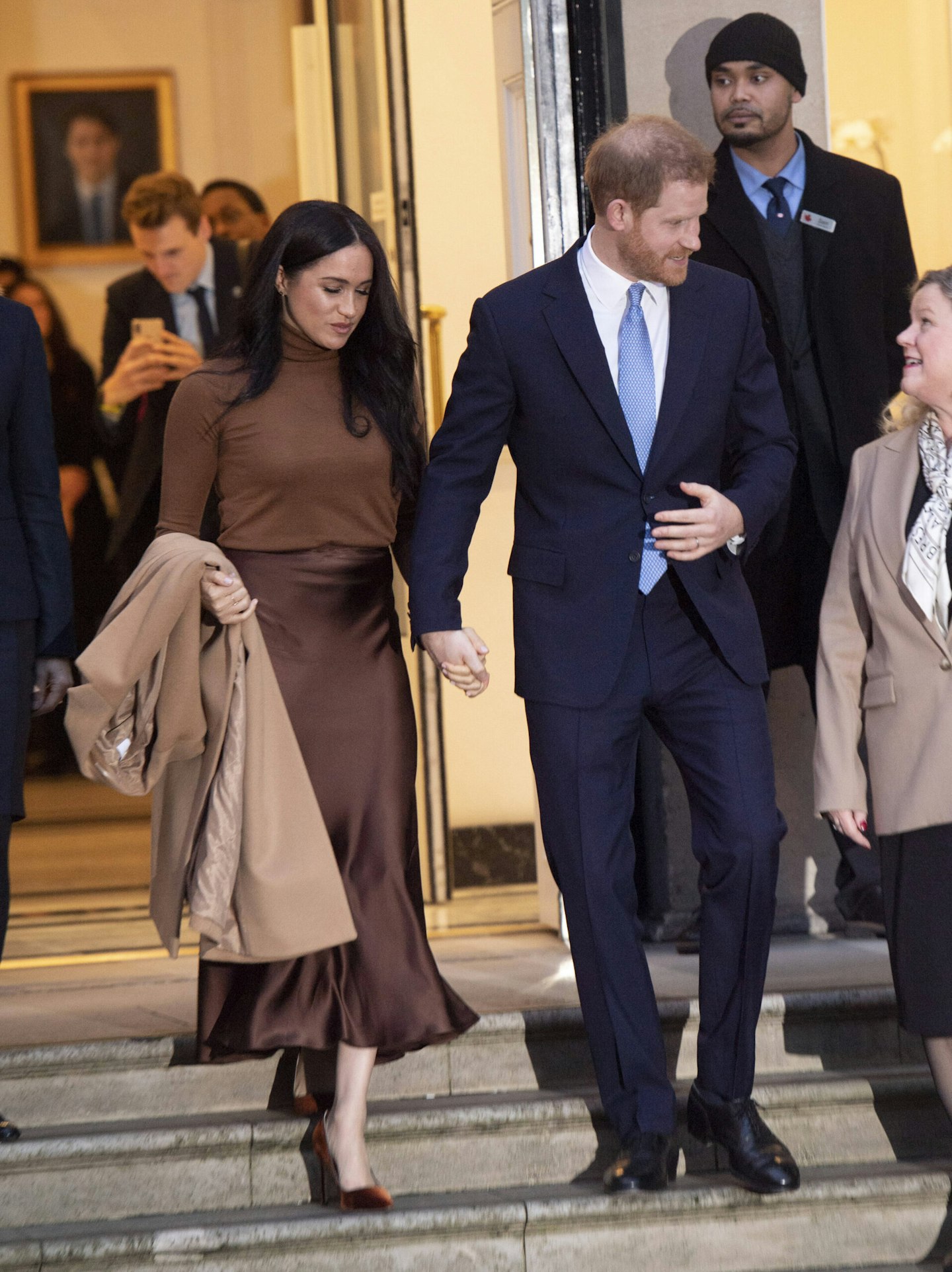Meghan Markle brown outfit