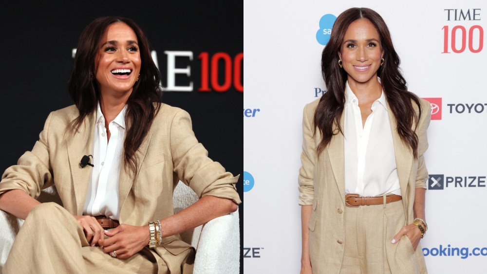 Meghan Markle Suits Up in Ralph Lauren for Time 100 Summit Meghan Markle wears Ralph Lauren for the 2025 TIME100 Summit in New York City.