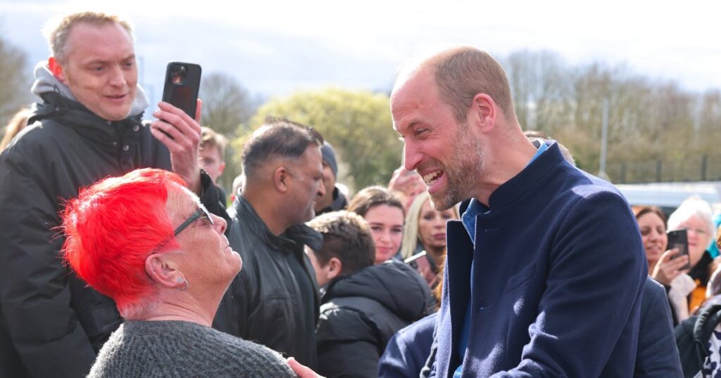 Prince William Cracks Joke About Going Bald While Greeting Crowd Prince William Cracks Joke About Going Bald While Greeting Crowd