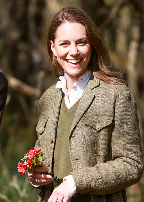 The Prince William and Catherine Princess of Wales visiting Mull, Scotland the couple visited the Ardura Community Forest. Pic: REX