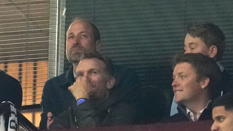 The Prince perhaps dreaming of next year's European competition.
Pic: PA