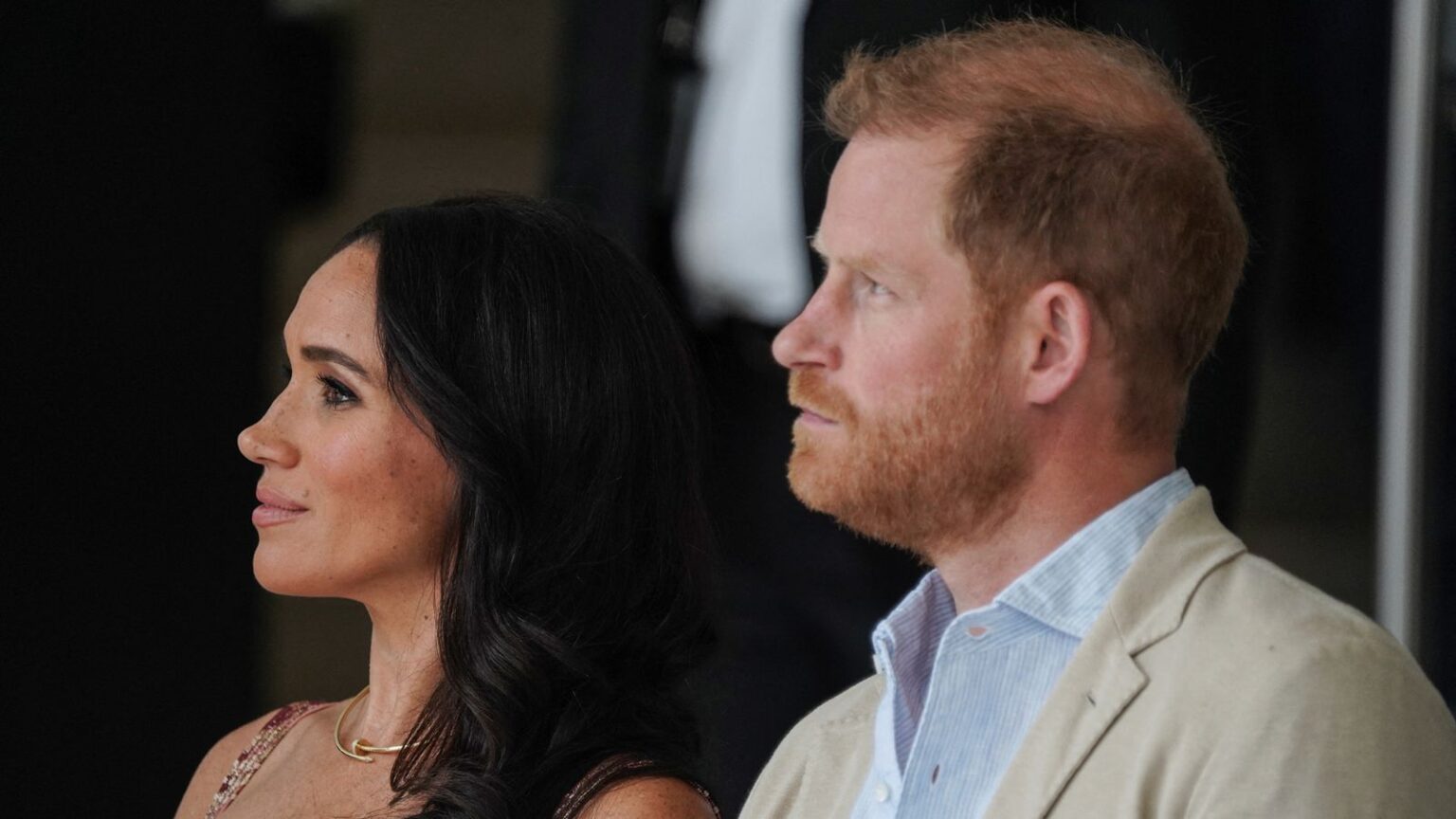 Prince Harry and Meghan call for action to protect children from harms of social media | UK News Britain's Prince Harry sits with his wife Meghan, Duchess of Sussex, as they meet with Colombia's Vice President Francia Marquez (not pictured), in Bogota, Colombia August 15, 2024. REUTERS/Nathalia Angarita