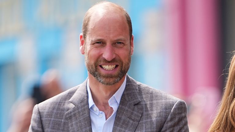 The Prince of Wales, known as the Duke of Rothesay when in Scotland, during a visit to Aros Hall, in the town of Tobermory on the Isle of Mull. Picture date: Tuesday April 29, 2025.