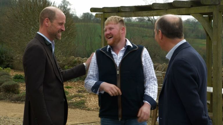 The Prince of Wales will appear on an episode of Clarkson's Farm, after cameras followed him on his trip to Folly Farm in Somerset. He was there to raise awareness of mental health care for farmers.