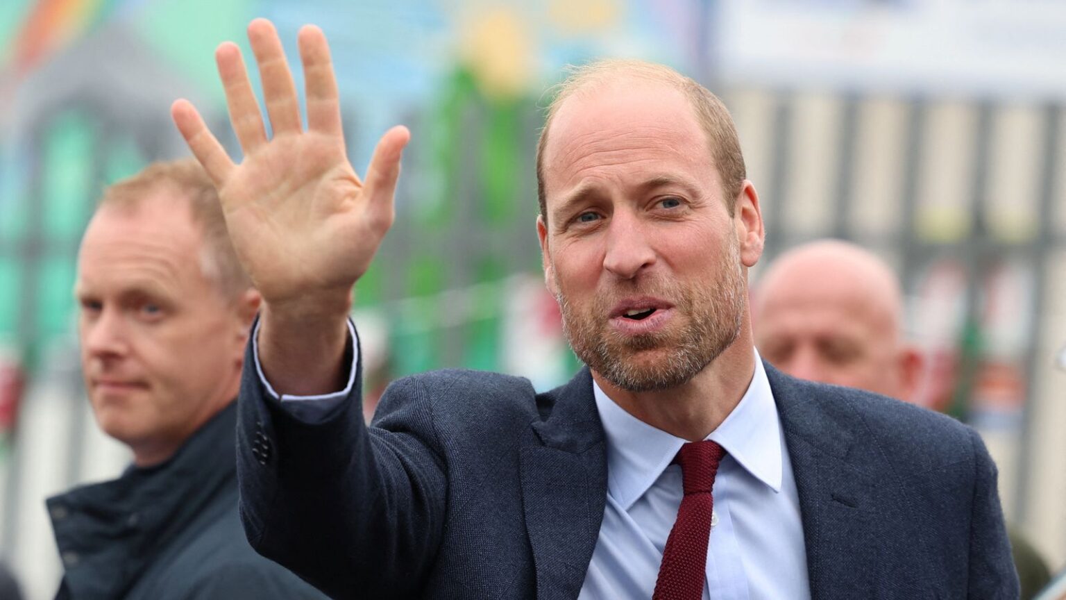 Prince William thanks well-wishers in Carmarthenshire after Kate’s cancer treatment update | UK News The Prince of Wales waves as he arrives for a visit to Swiss Valley Community Primary School in Llanelli, Carmarthenshire, to meet pupils who took part in the 2024 Urdd Eisteddfod. Picture date: Tuesday September 10, 2024.