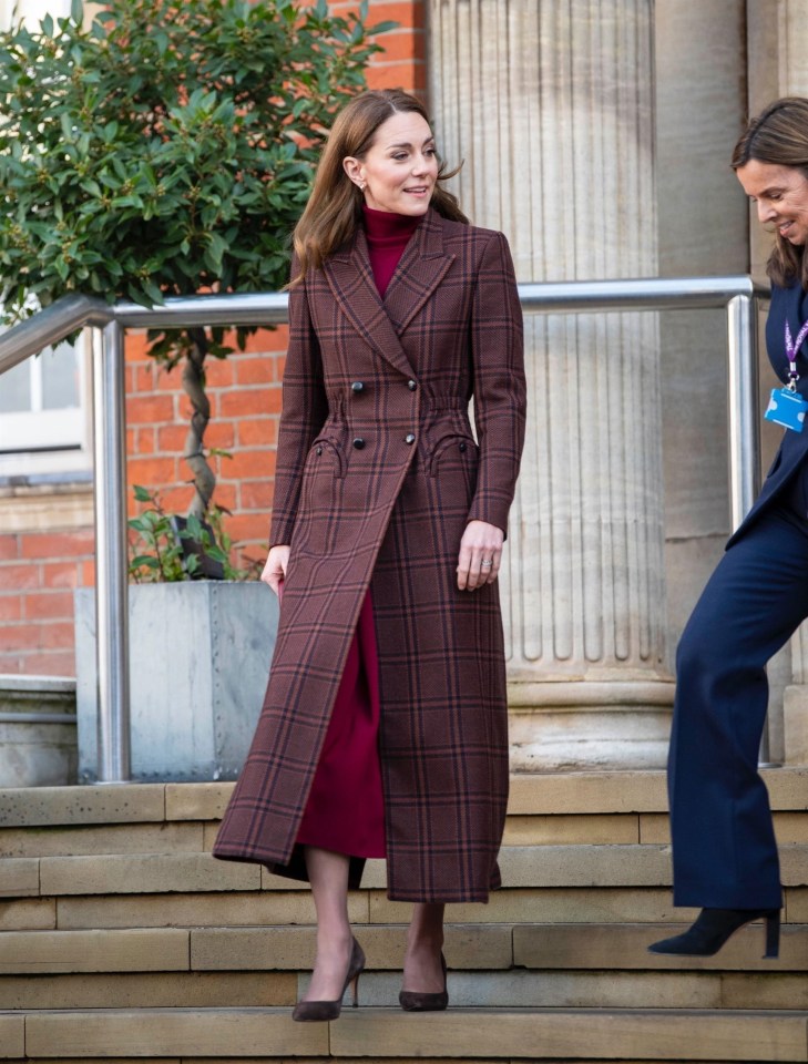 Kate Middleton at the Royal Marsden Hospital.
