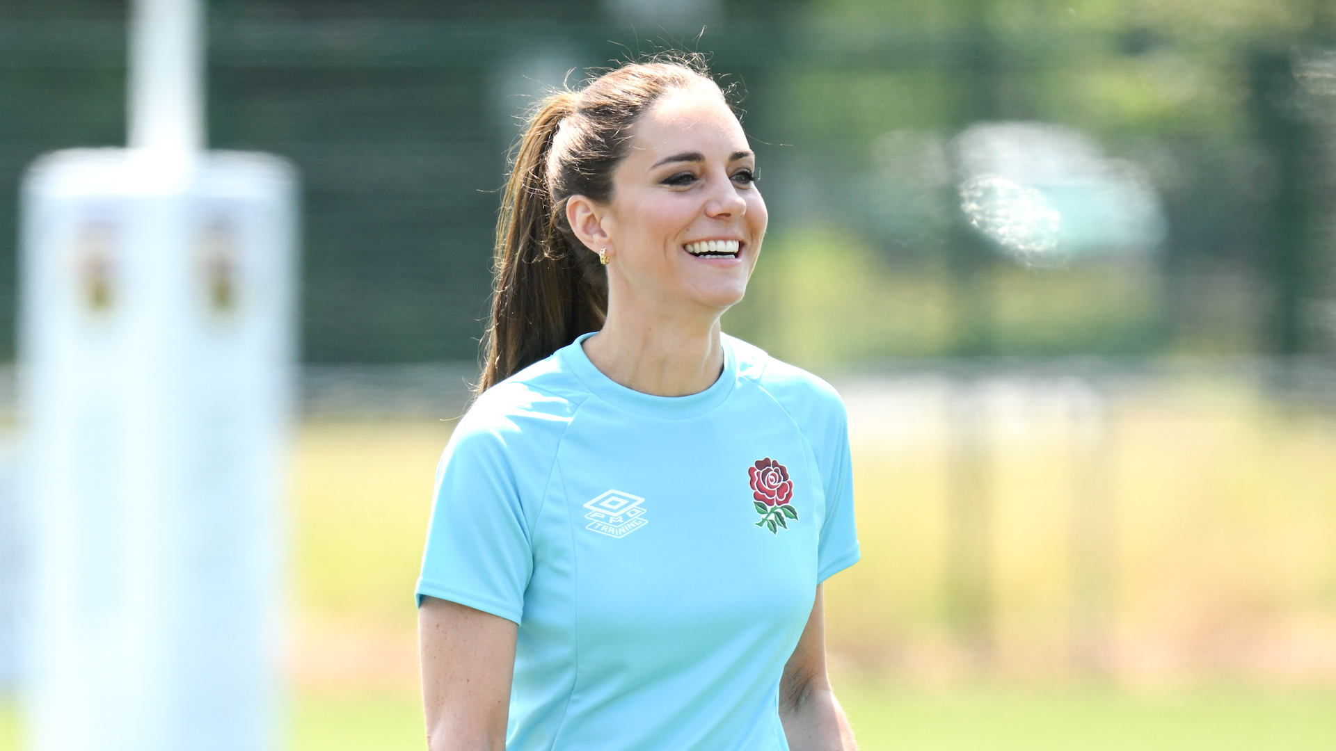 Catherine, Princess of Wales during her visit to Maidenhead Rugby Club on June 07, 2023 in Maidenhead, England