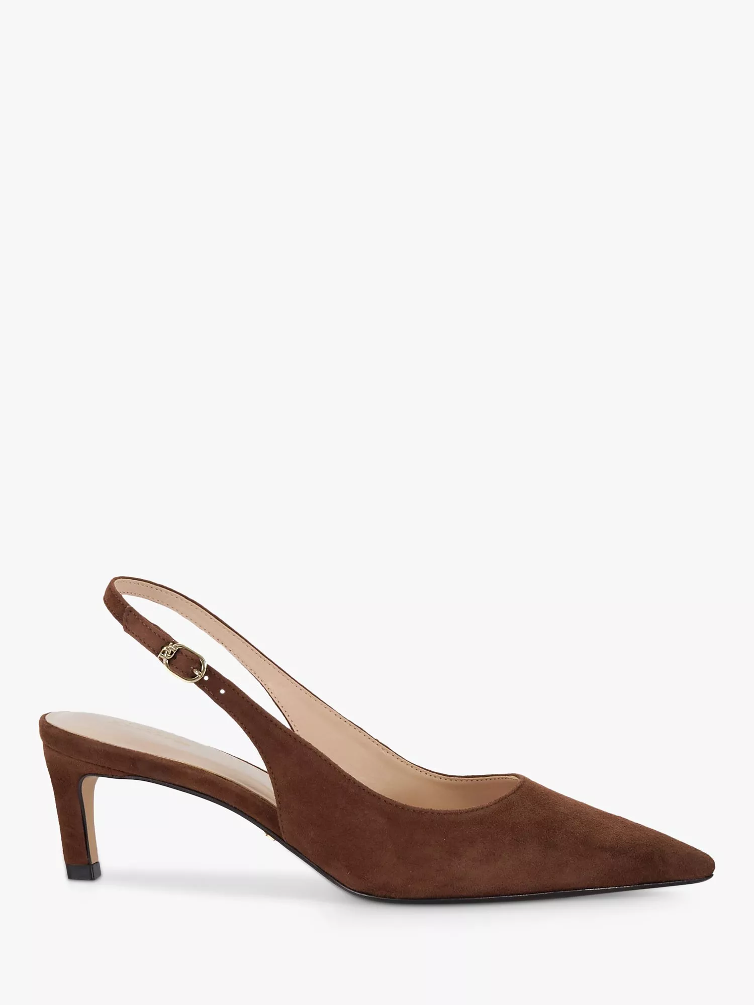 Dune Celinna Suede Heeled Slingback Pointed Courts
