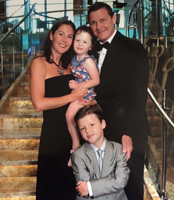 Family portrait of Anna, Stu, Fraser, and Elizabeth.