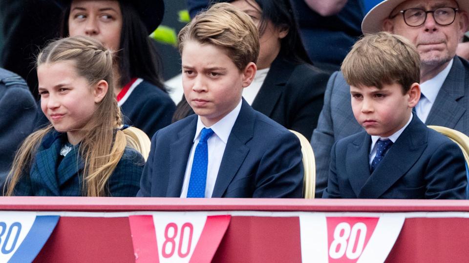 Princess Charlotte, Prince George and Prince Louis .