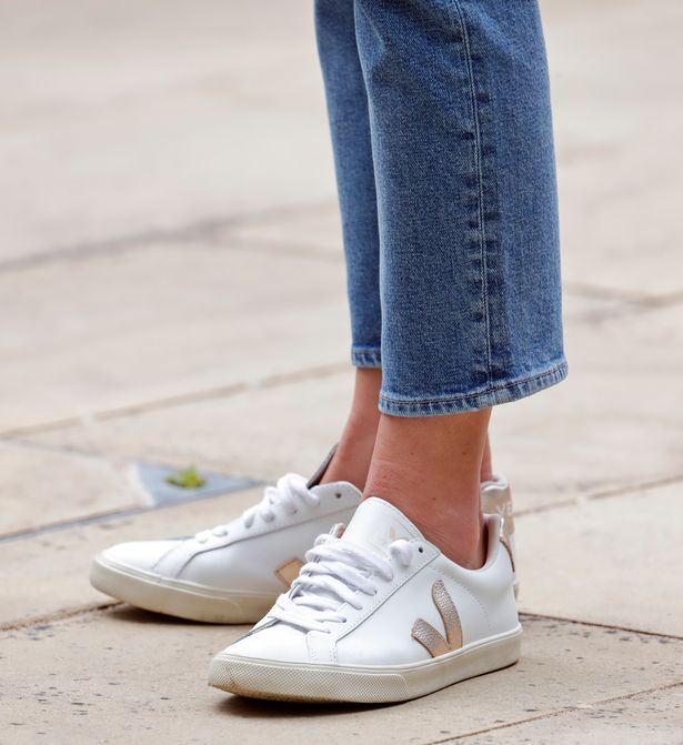 Catherine, Duchess of Cambridge (shoe detail), in her role as patron, visits the 'Urban Nature Project' at The Natural History Museum on June 22, 2021