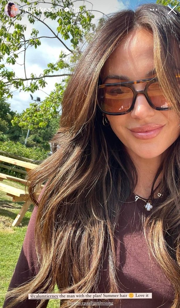 Michelle's new toffee hair colour is perfect for summer