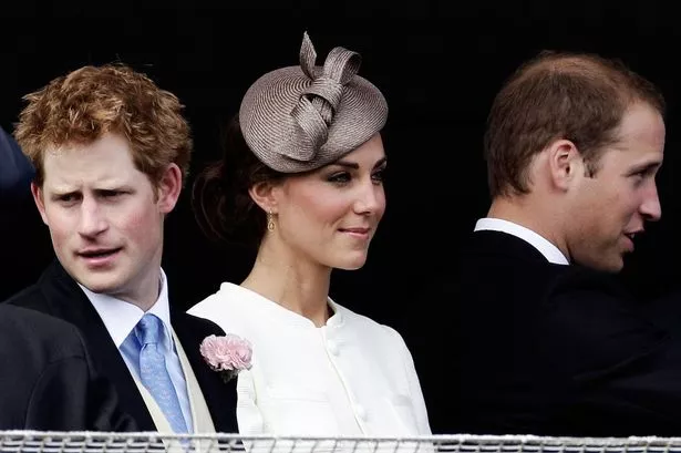  Prince Harry, Catherine, Duchess of Cambridge and Prince William, Duke of Cambridge wait for the start of the Epsom Derby at Epsom Downs racecourse on June 4, 2011 in Epsom, England.  Carlton Hall had been the Bookmakers favourite to win the Derby, but came in third place, with Pour Moi winning. 