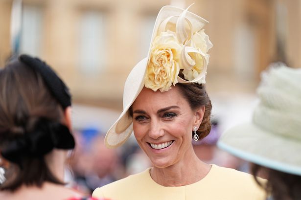 The Princess of Wales at a Buckingham Palace garden party