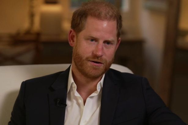 Prince Harry giving an interview to the BBC