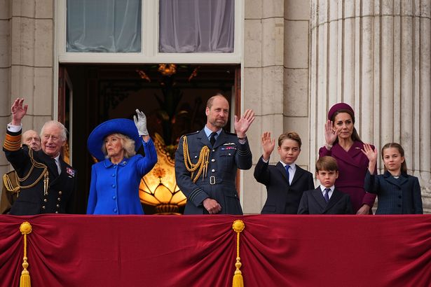 The Royal Family on the palace balcony today
