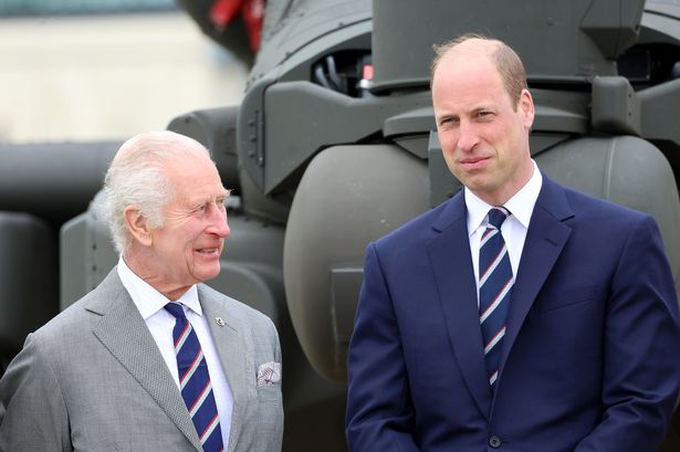 King Charles with eldest son Prince William 