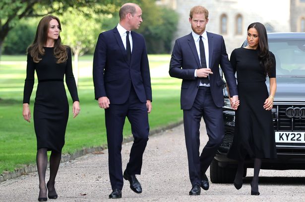 Kate, William, Harry and Meghan pictured in 2022