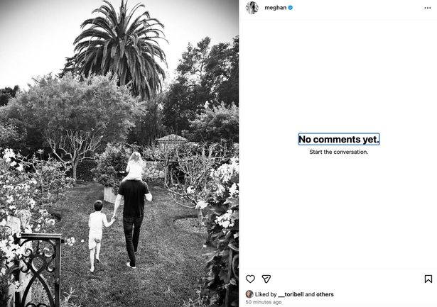 Meghan's photo is pretty, but it may prove to be problematic -- the lack of words could leave her vulnerbale to more criticism