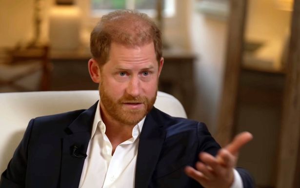 Prince Harry during an interview with the BBC