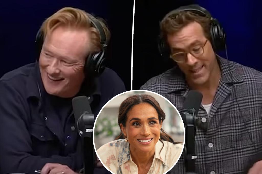 Ryan Reynolds and Conan O’Brien poke fun at Meghan Markle Ryan Reynolds and Conan O'Brien poke fun at Meghan Markle