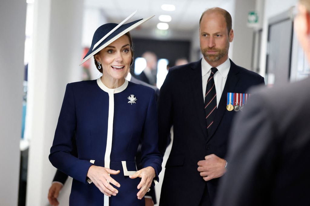 The Princess of Wales and Prince William attend the naming ceremony for HMS Glasgow