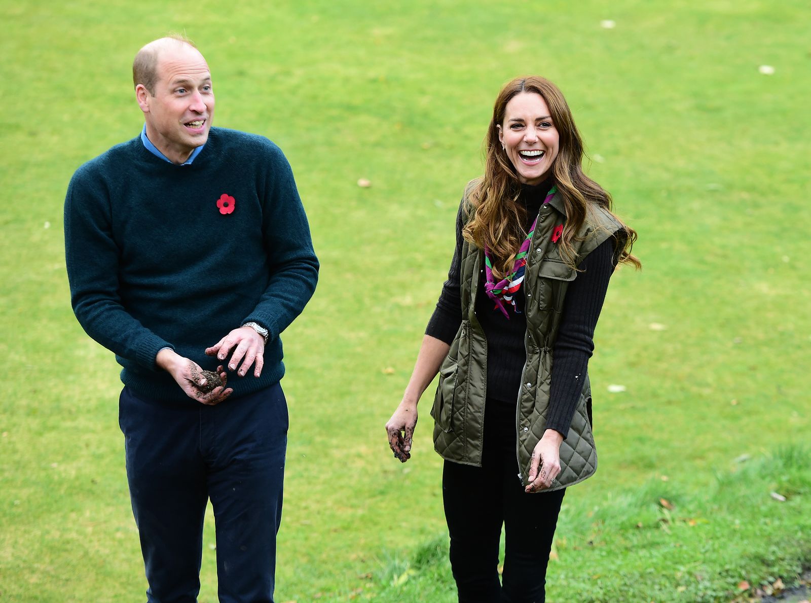 Image may contain Prince William Duke of Cambridge Adult Person Body Part Hand Holding Hands and Wristwatch