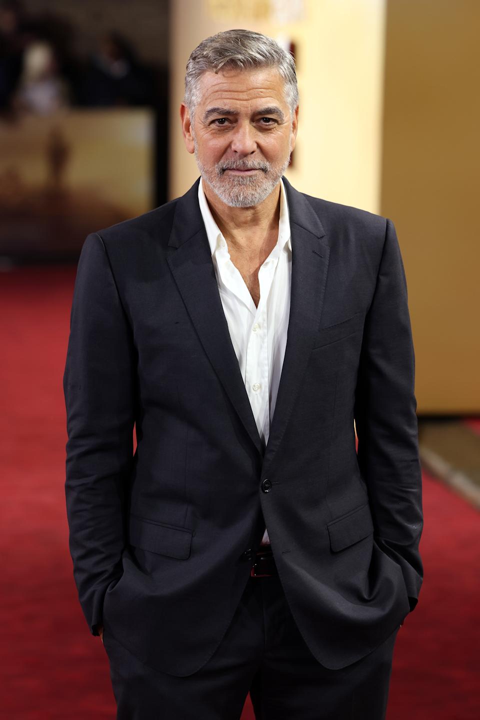 George Clooney on a red carpet