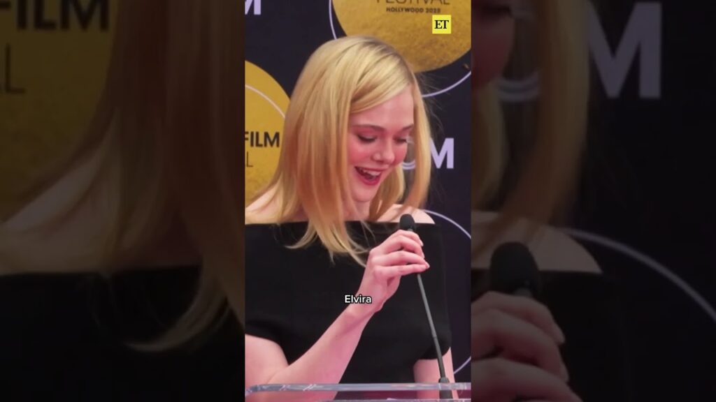 Michelle Pfeiffer Reacts To Elle Fanning Honoring Her at Hollywood Handprint Ceremony #shorts