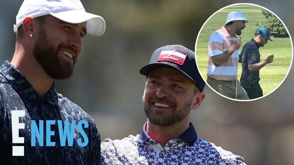Justin Timberlake, Travis Kelce Dance During Golf Outing | E! News